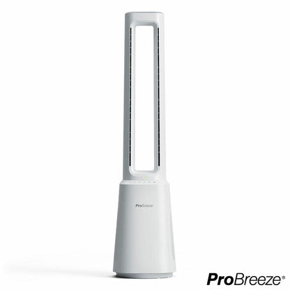 Pro Breeze OmniAir 41 Inch Premium Bladeless Tower Fan & Air Purifier in White