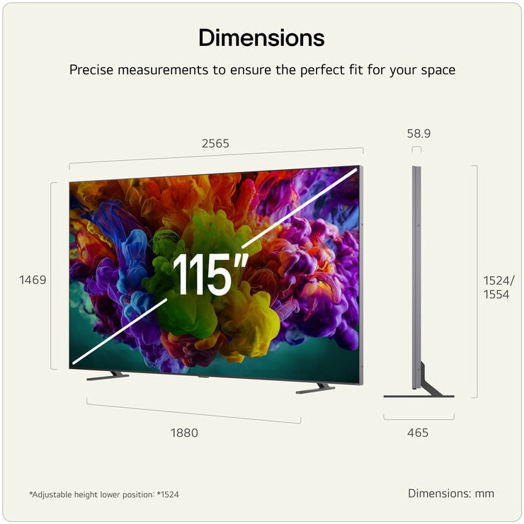 LG 115QNED93B6 115 Inch QNED 4K Ultra HD Smart TV