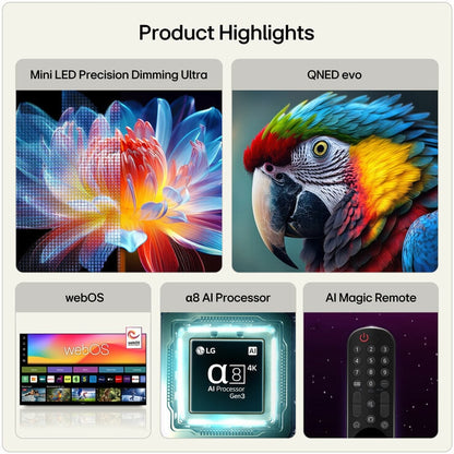 LG 115QNED93B6 115 Inch QNED 4K Ultra HD Smart TV