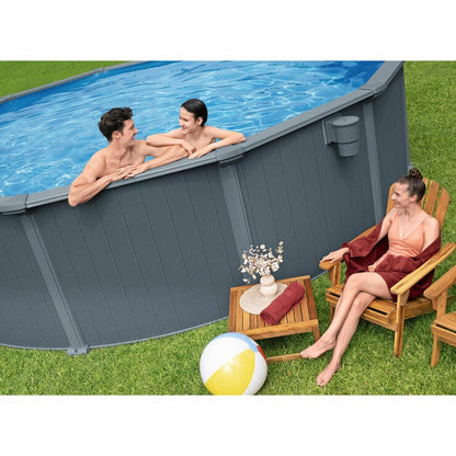 Bestway Hydrium 18ft (5.4m) Round Steel Wall Above Ground Pool Set