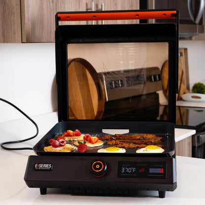 Blackstone E-Series 17 Inch Tabletop Electric Griddle with Hood