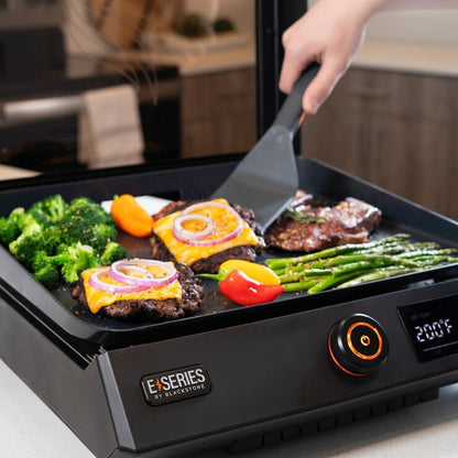 Blackstone E-Series 17 Inch Tabletop Electric Griddle with Hood