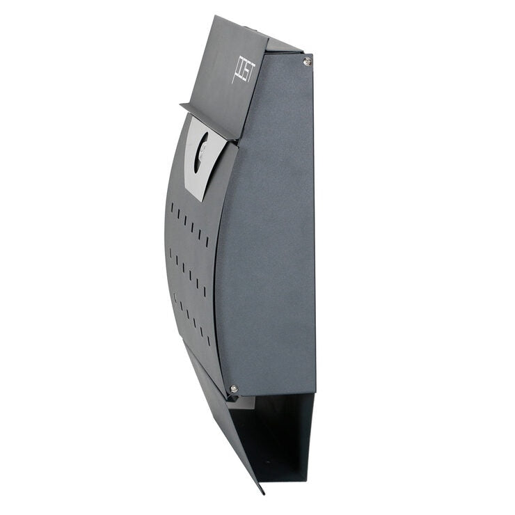 Phoenix Estilo Front Loading Letter Box MB0122KA in Graphite Grey with Key Lock