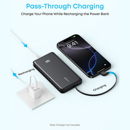 Anker Zolo 10,000mAh Power Bank with Built-in USB-C Cable 2-Pack