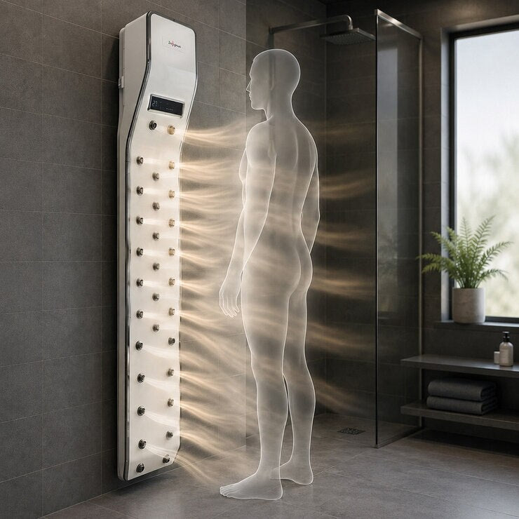 Insignia Customisable Bluetooth Body Dryer with Wall Brackets in White