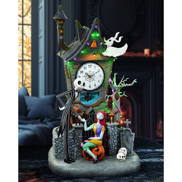 Halloween 21 inch ( 55cm) NBC Animated Clock Tower With Lights And Music