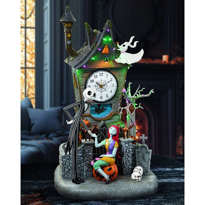 Halloween 21 inch ( 55cm) NBC Animated Clock Tower With Lights And Music