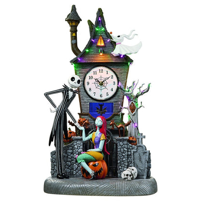 Halloween 21 inch ( 55cm) NBC Animated Clock Tower With Lights And Music