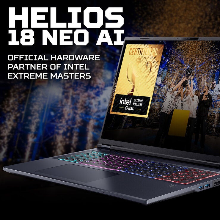 Acer Helios 18 Inch Gaming Laptop, Core Ultra 9, 16GB RAM, 1TB SSD, RTX 5080