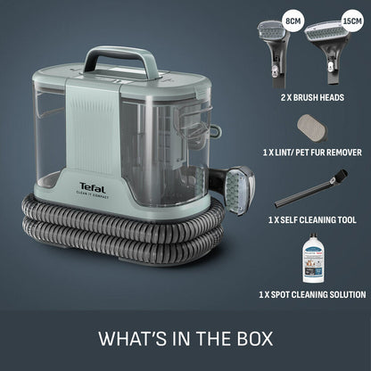 Tefal IZ3020GO Clean It Compact Spot Cleaner in Eucalyptus