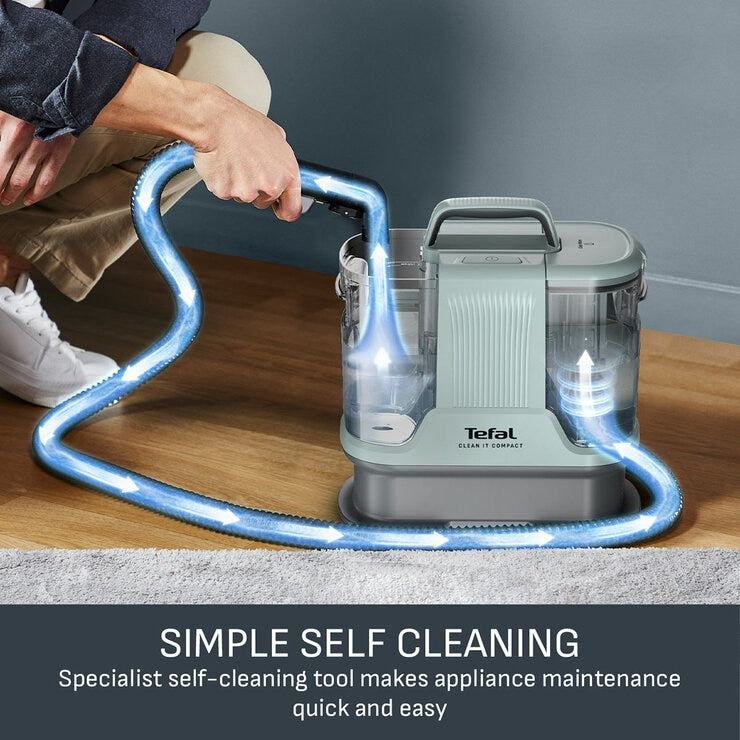 Tefal IZ3020GO Clean It Compact Spot Cleaner in Eucalyptus