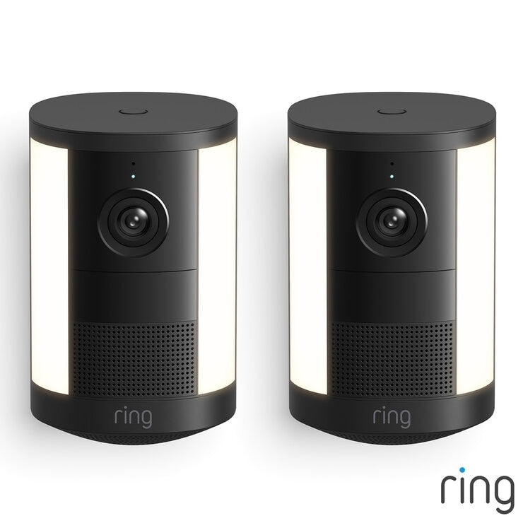 Ring Spotlight Cam (2nd Gen) Battery Black Security Camera - Pack of 2