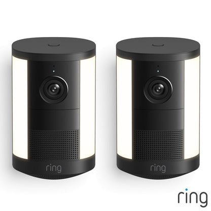 Ring Spotlight Cam (2nd Gen) Battery Black Security Camera - Pack of 2