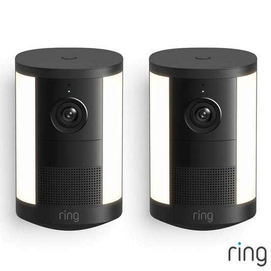 Ring Spotlight Cam (2nd Gen) Battery Black Security Camera - Pack of 2