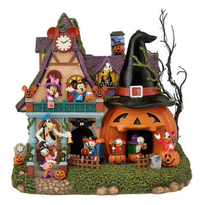 Halloween 13.5 inch Disney Animated House with Lights and Music
