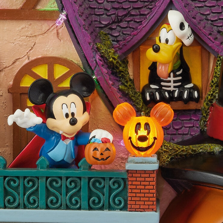 Halloween 13.5 inch Disney Animated House with Lights and Music
