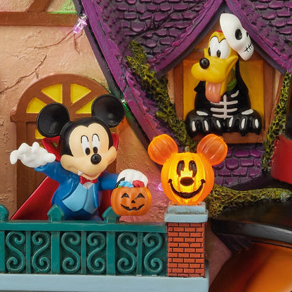 Halloween 13.5 inch Disney Animated House with Lights and Music