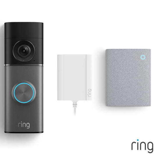Ring Plug-In Video Doorbell Pro (3rd Gen) Satin Nickel with Chime (3rd Gen)