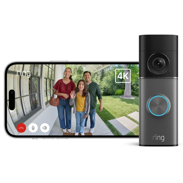 Ring Plug-In Video Doorbell Pro (3rd Gen) Satin Nickel with Chime (3rd Gen)