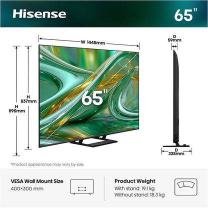 Hisense 65E8STUK 65 Inch Mini LED 4K UHD Smart TV