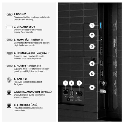 Hisense 55E78STUK PRO 55 Inch QLED HD Smart TV