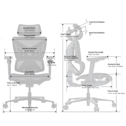 Anda seaT X-Air Pro Mesh Gaming Chair in Black