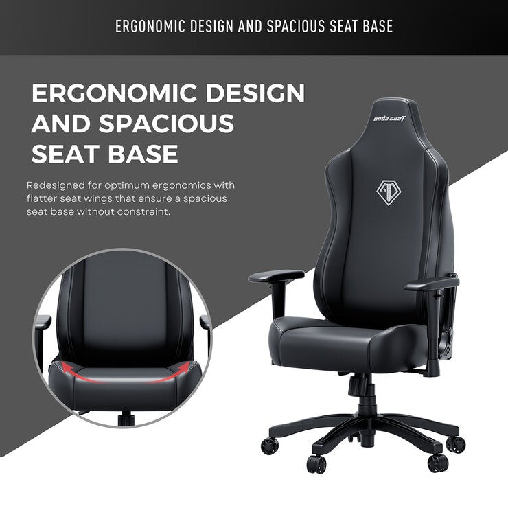 Anda seaT Novis Max Extra Large Gaming Chair in Black