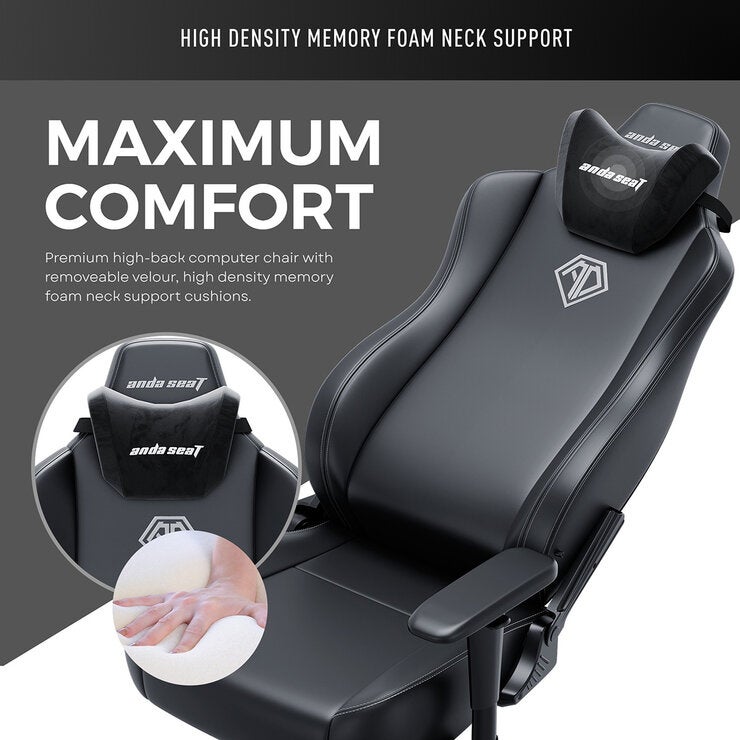 Anda seaT Novis Max Extra Large Gaming Chair in Black