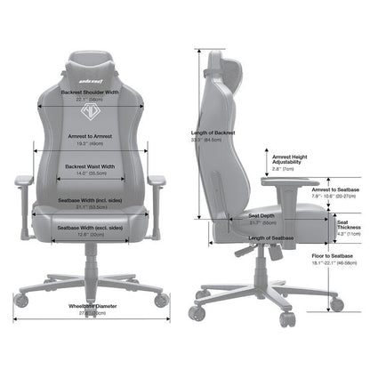 Anda seaT Novis Max Extra Large Gaming Chair in Black