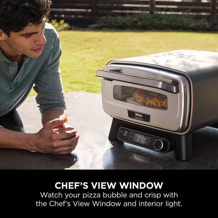 Ninja MO203UK Artisan Electric Outdoor Pizza Oven & Air Fryer in Grey