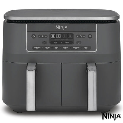 Ninja DZ300UK 6-in-1 Dual Zone Air Fryer in Gun Metal Grey