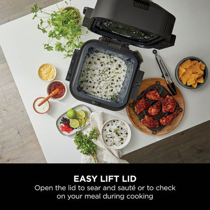 Ninja ON500UK Speedi 12-in-1 Multi Cooker, Air Fryer & Slow Cooker in Black
