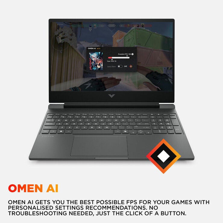 HP Victus 15.6 inch Gaming Laptop, AMD Ryzen 5, 16GB RAM, 1TB SSD, RTX 5050