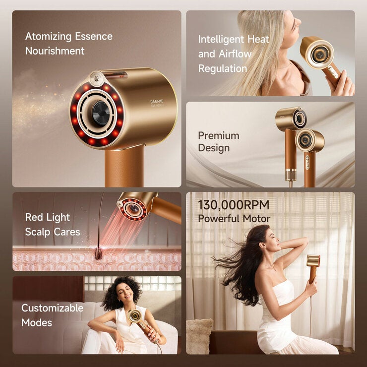 Dreame Miracle Hair Dryer Pro in Gold