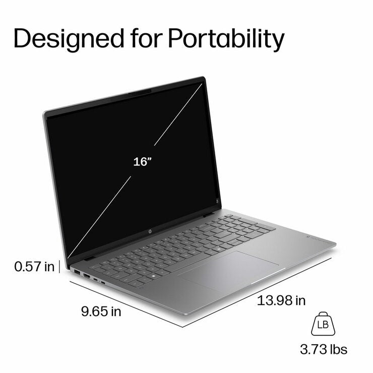 HP Omnibook 5 16 Inch OLED Laptop, Intel Core Ultra 7, 16GB RAM, 512GB SSD