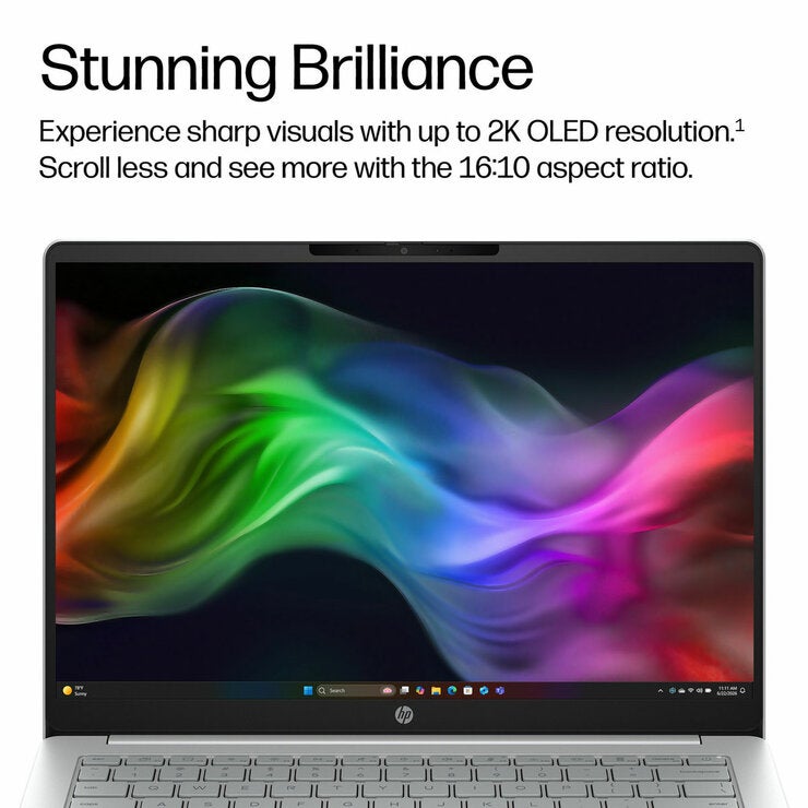 HP Omnibook 3 14 Inch Laptop, Copilot+ PC, Snapdragon X, 16GB RAM, 256GB SSD
