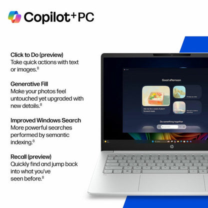 HP Omnibook 3 14 Inch Laptop, Copilot+ PC, Snapdragon X, 16GB RAM, 256GB SSD