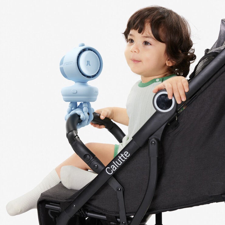 JisuLife Stroller Fan 3 in Blue