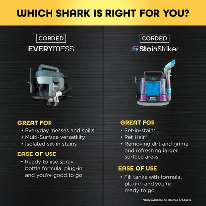 Shark VX110UK EveryMess Portable 3-in-1 Stain Eliminator, Wet & Dry Vacuum