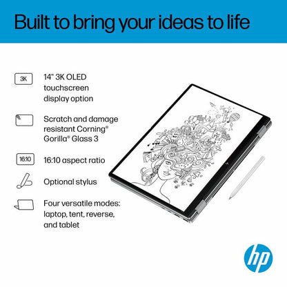 HP Omnibook X Flip 14 Inch 2-in-1 OLED Laptop, AMD Ryzen AI 7, 16GB RAM, 1TB SSD