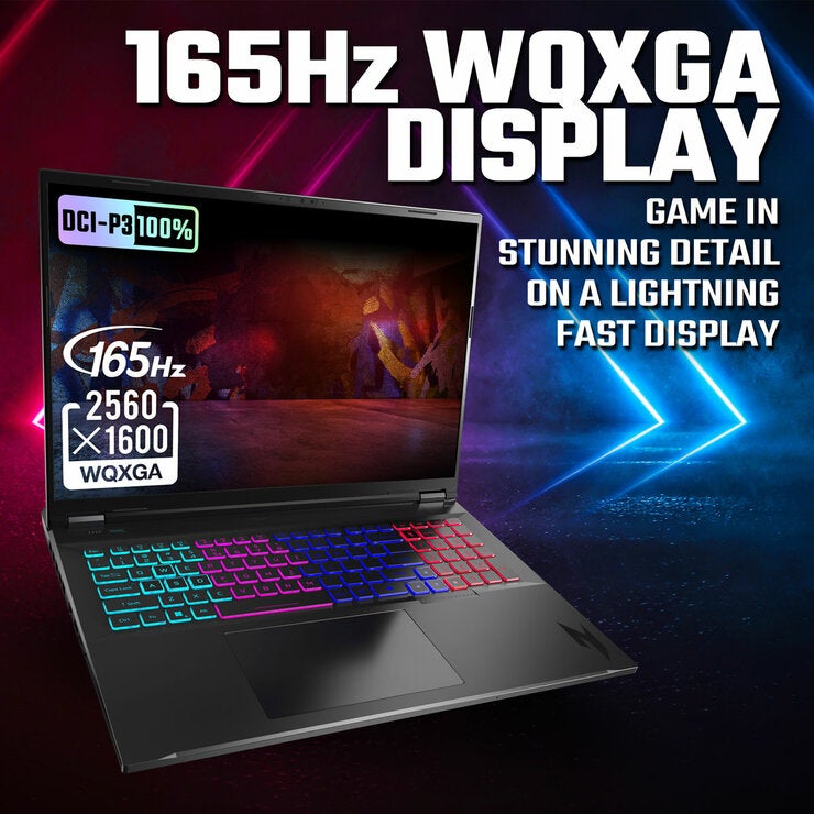 Acer Nitro 18 AI 18 Inch Gaming Laptop, AMD Ryzen AI 7, 16GB, 1TB, RTX 5070 Ti