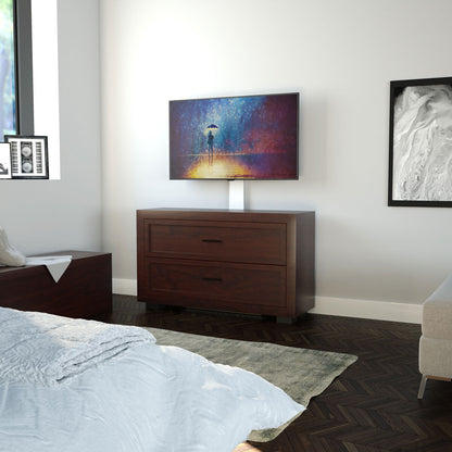 AVF Kelso Against the Wall TV Stand for TVs up to 80 Inch in White
