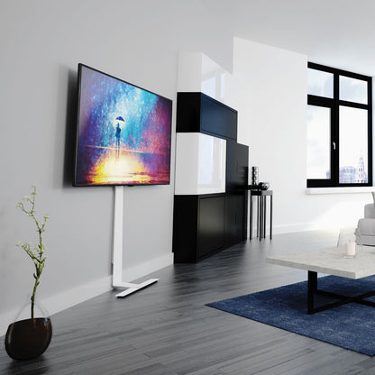 AVF Kelso Against the Wall TV Stand for TVs up to 80 Inch in White