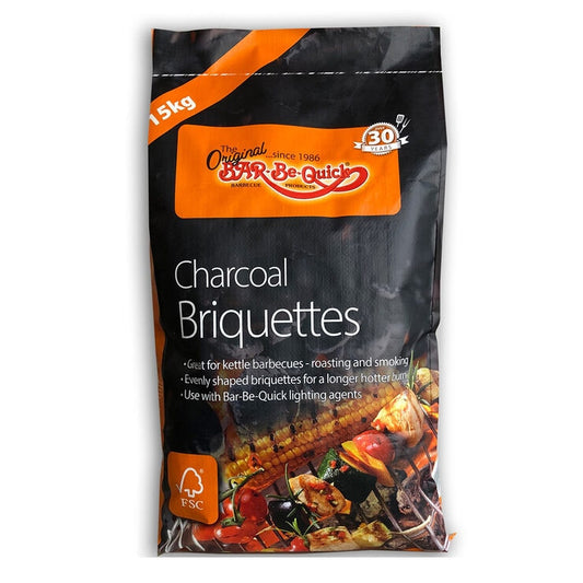 Bar-Be-Quick 15kg Charcoal Briquettes