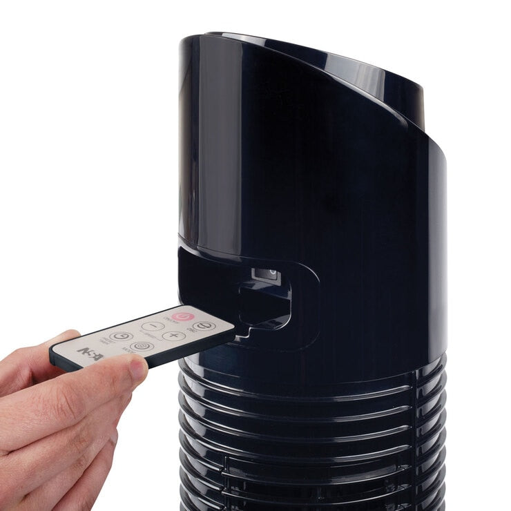 NSA Column Fan With Remote Control in Black, TFDC-60-RC/BK