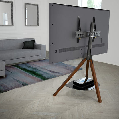 AVF Hoxton TV Stand for TVs up to 70 Inch, Dark Wood
