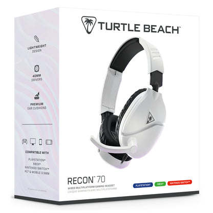 Turtle Beach Recon 70 Gaming Headset Wired White