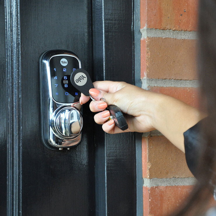 Yale Keyless Smart Lock available in Chrome