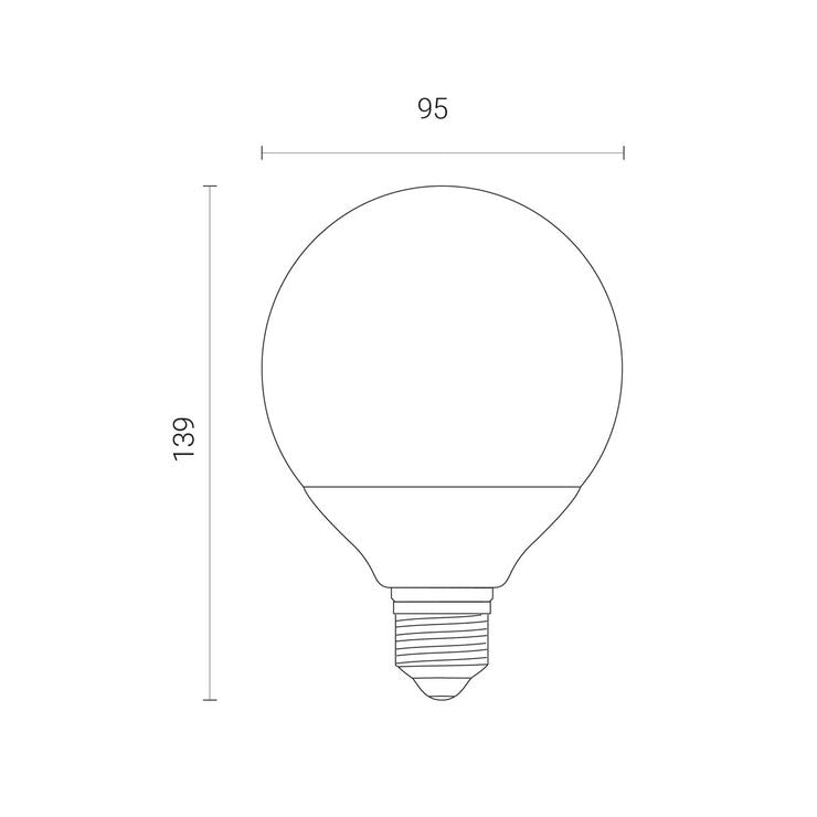 4lite WiZ Connected LED G95 E27 Colour Tuneable Smart Bulb, Pack of 2