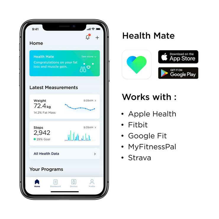 Withings Body Smart Advanced Body Composition Wi-Fi Scale in White